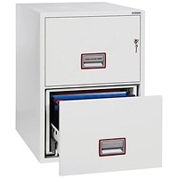 Phoenix World Class 2 Drawer Vertical Fire Rated Filing Cabinet
