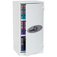 Phoenix Fire Ranger Steel Storage Cupboard, Fire and Burglary Resistant, 77kg, 227 Litre Capacity