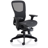 Stealth Shadow Ergo Mesh Back Posture Chair, Height Adjustable Arms, Black