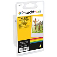 Polaroid Epson 27XL Remanufactured Inkjet Cartridge Yellow T271440-COMP PL