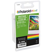 Polaroid HP LC223Bk Remanufactured Inkjet Cartridge Black LC223BK-COMP PL
