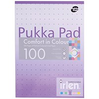 Pukka Pad Comfort in Colour Refill Pad, A4, Ruled, 100 Pages, Purple, Pack of 6 Pukka Pad Comfort in Colour Refill Pad, A4, Ruled, 100 Pages, Purple, Pack of 6