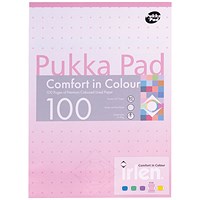 Pukka Pad Comfort in Colour Refill Pad, A4, Ruled, 100 Pages, Pink, Pack of 6 Pukka Pad Comfort in Colour Refill Pad, A4, Ruled, 100 Pages, Pink, Pack of 6