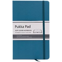 Pukka Pad Signature Soft Cover Notebook, A5, Ruled, 192 Pages, Teal