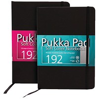 Pukka Pad Signature Soft Cover Notebook Casebound A5 Black (Pack of 3)