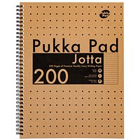Pukka Pad Kraft Jotta Notebook A4 (Pack of 3)