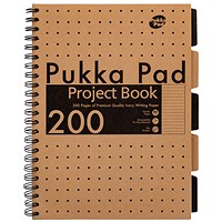Pukka Pad Kraft Project Book 3-Pack A4 (Pack of 4)
