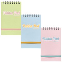 Pukka Pad Pastel Pocket Book, A7, Assorted, Pack of 6 Pukka Pad Pastel Pocket Book, A7, Assorted, Pack of 6