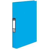 Pukka Brights Ring Binder, A4, 2 O-Ring, 25mm Capacity, Blue, Pack of 10