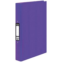 Pukka Brights Ring Binder, A4, 2 O-Ring, 25mm Capacity, Purple, Pack of 10