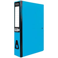 Pukka Brights Box File Foolscap Blue (Pack of 10)