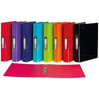 Pukka Brights Ring Binder, A4, 2 O-Ring, 25mm Capacity, Assorted, Pack of 10
