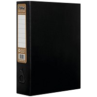Pukka Recycled Box File Foolscap Black (Pack of 8)