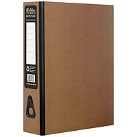 Pukka Recycled Box File Foolscap Kraft (Pack of 8)