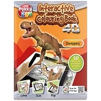 Pukka Fun Interactive Colouring Book 4D Dinosaurs