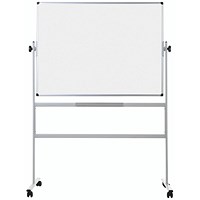 Bi-Office BioFusion Mobile Revolving Magnetic Whiteboard, Lacquered Steel, 1200x900mm