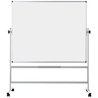 Bi-Office BioFusion Mobile Revolving Magnetic Whiteboard, Lacquered Steel, 1500x1200mm