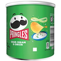 Pringles Sour Cream and Onion Crisps, 40g, Pack of 12
