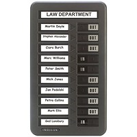 Indesign Grey In/Out Board Single Column 10 Names
