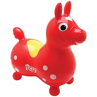 Rody Inflatable Hopping Horse Red/Yellow