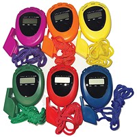Stopwatch and Whistle Set Assorted (Pack of 6)