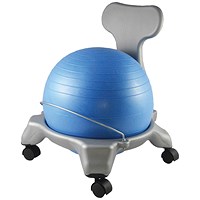 Balance Ball Fit Chair Junior 470x500x590mm Blue/Silver