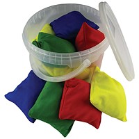 Bean Bags in a Plastic Bucket (Pack of 12)