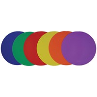 Sequence Discs Floor Markers Vinyl Assorted (Pack of 6)