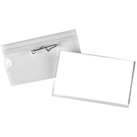 Announce Pin Name Badge, 54x90mm, Clear, Pack of 50