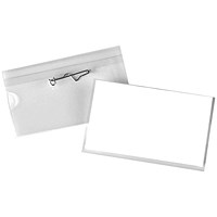 Announce Pin Name Badge, 40x75mm, Clear, Pack of 100