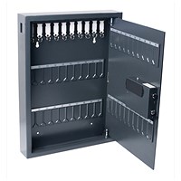 Pavo Magnettag Steel Key Cabinet 50 Key Capacity Dark Grey DF77701