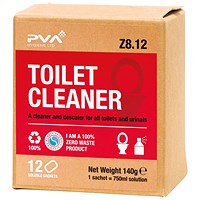 PVA Toilet Cleaner Sachets 1 Litre (Pack of 12)
