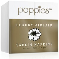 Tablin Napkins, 400x400mm, 8 Fold, White, Pack of 500