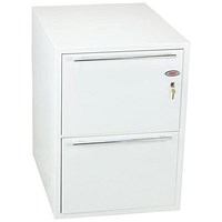 Phoenix Archivo Fire File Filing Cabinet, 2 Drawer, Key Lock