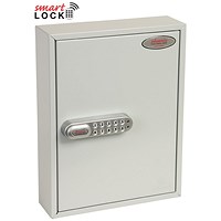 Phoenix Commercial 42 Hook Key Cabinet, Net Code Electronic Lock.