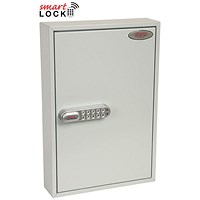 Phoenix Commercial 64 Hook Key Cabinet, Net Code Electronic Lock.