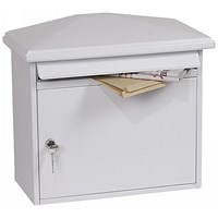 Phoenix Libro Front Loading Letter Box, White