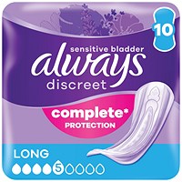 Always Discreet Pads Long Pack of 10