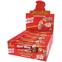 Grenade Peanut Nutter Protein Bar, Pack of 12