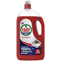 Fairy Professional Washing Up Liquid Platinum 4 Litres (Pack of 2)