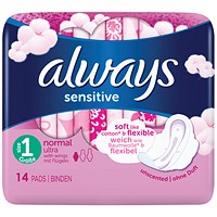 Always Sensitive Normal Ultra Sanitary Towels, Pack of 112