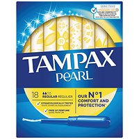 Tampax Pearl Regular Tampons, Pack of 72