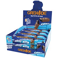 Grenade High Protein Low Sugar Oreo Chocolate Bar, Pack of 12