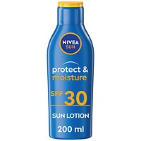 Nivea Sun Protect and Moisture Sun Cream Lotion, SPF 30, 200ml