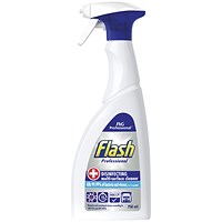Flash Disinfectant Multi-Surface Cleaner Spray, 750ml