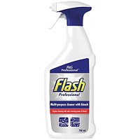 Flash Multipurpose Cleaner With Bleach Spray, 750ml, Pack of 10 Flash Multipurpose Cleaner With Bleach Spray, 750ml, Pack of 10