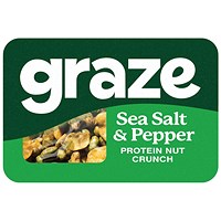 Graze Sea Salt & Pepper Veggie & Nut Power Punnet, Pack of 9