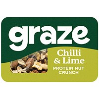 Graze Chilli & Lime Punchy Nut Power Punnet, Pack of 9