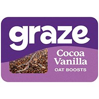 Graze Cocoa Vanilla Oat Flapjacks, Pack of 9