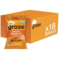 Graze Smoky Barbecue Crunch Bag, Pack of 18